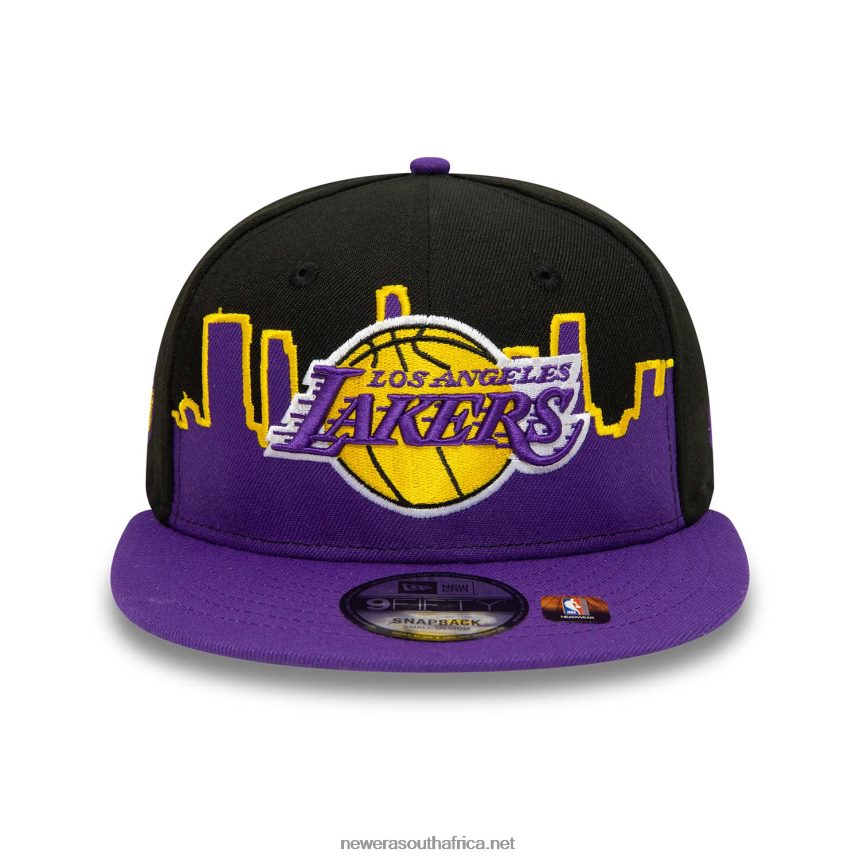 LA Lakers NBA Tip Off 2022 Black 9FIFTY Snapback Cap New Era TRBRBN2118