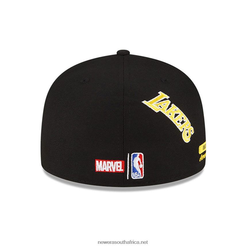 LA Lakers NBA x Marvel Iron Man Black 59FIFTY Fitted Cap New Era TRBRBN64