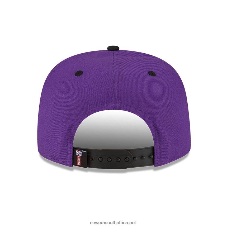 LA Lakers NBA x Marvel Iron Man Purple 9FIFTY Snapback Cap New Era TRBRBN1906