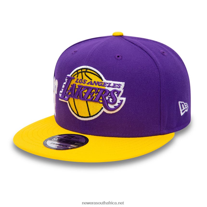 LA Lakers Side Font Purple 9FIFTY Snapback Cap New Era TRBRBN2026