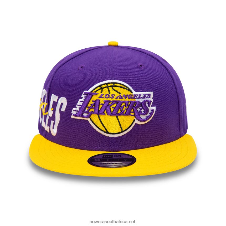 LA Lakers Side Font Purple 9FIFTY Snapback Cap New Era TRBRBN2026