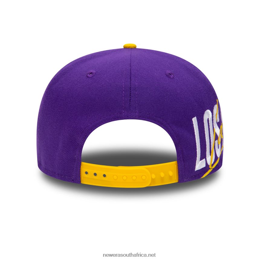 LA Lakers Side Font Purple 9FIFTY Snapback Cap New Era TRBRBN2026
