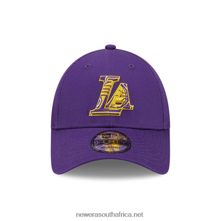 LA Lakers Team Logo Kids Purple 9FORTY Adjustable Cap New Era TRBRBN1572