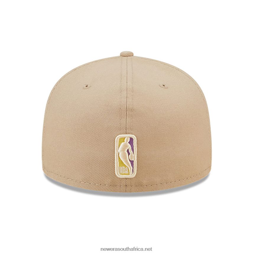 LA Lakers Team Neon Beige 59FIFTY Fitted Cap New Era TRBRBN444