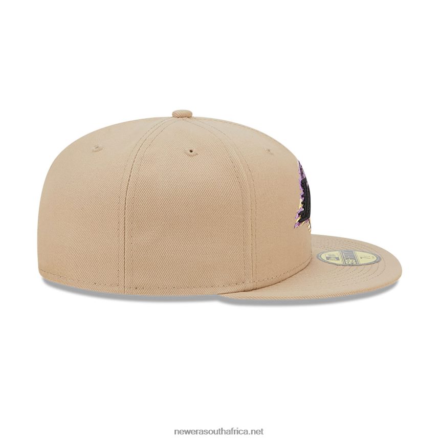 LA Lakers Team Neon Beige 59FIFTY Fitted Cap New Era TRBRBN444