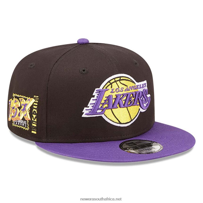 LA Lakers Team Patch Black 9FIFTY Snapback Cap New Era TRBRBN2111