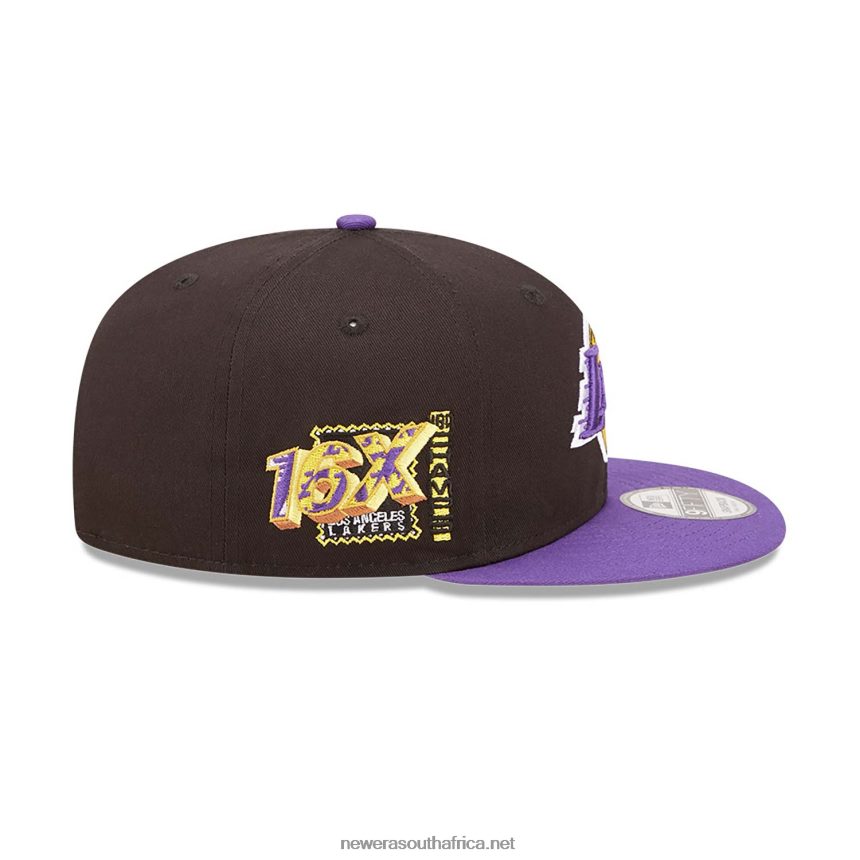 LA Lakers Team Patch Black 9FIFTY Snapback Cap New Era TRBRBN2111