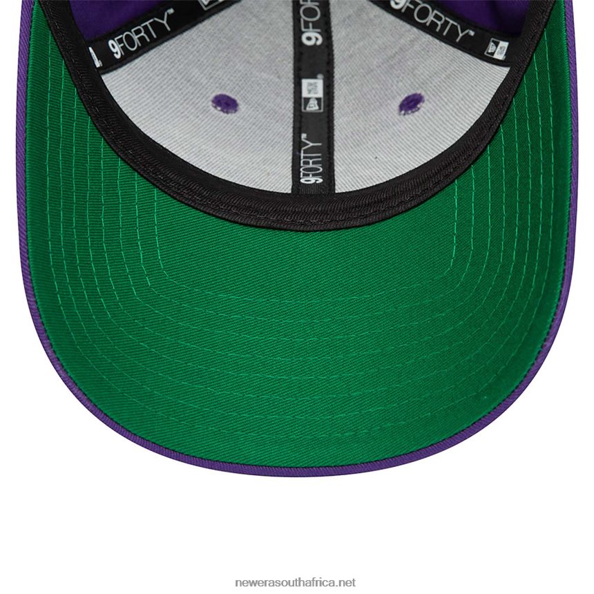 LA Lakers Team Side Patch Purple 9FORTY Adjustable Cap New Era TRBRBN1713