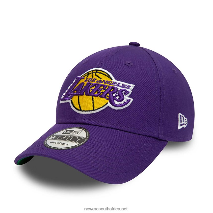 LA Lakers Team Side Patch Purple 9FORTY Adjustable Cap New Era TRBRBN1713