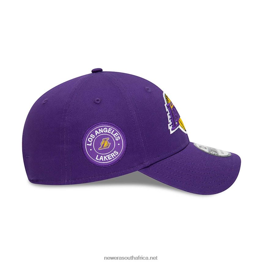 LA Lakers Team Side Patch Purple 9FORTY Adjustable Cap New Era TRBRBN1713