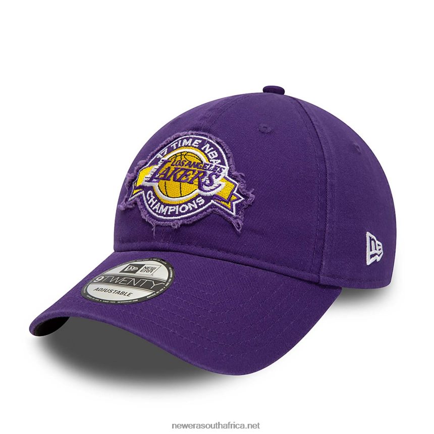 LA Lakers Wash Wordmark Purple 9TWENTY Adjustable Cap New Era TRBRBN2211