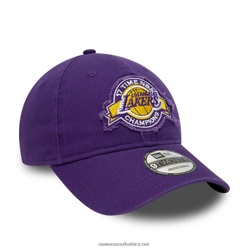 LA Lakers Wash Wordmark Purple 9TWENTY Adjustable Cap New Era TRBRBN2211