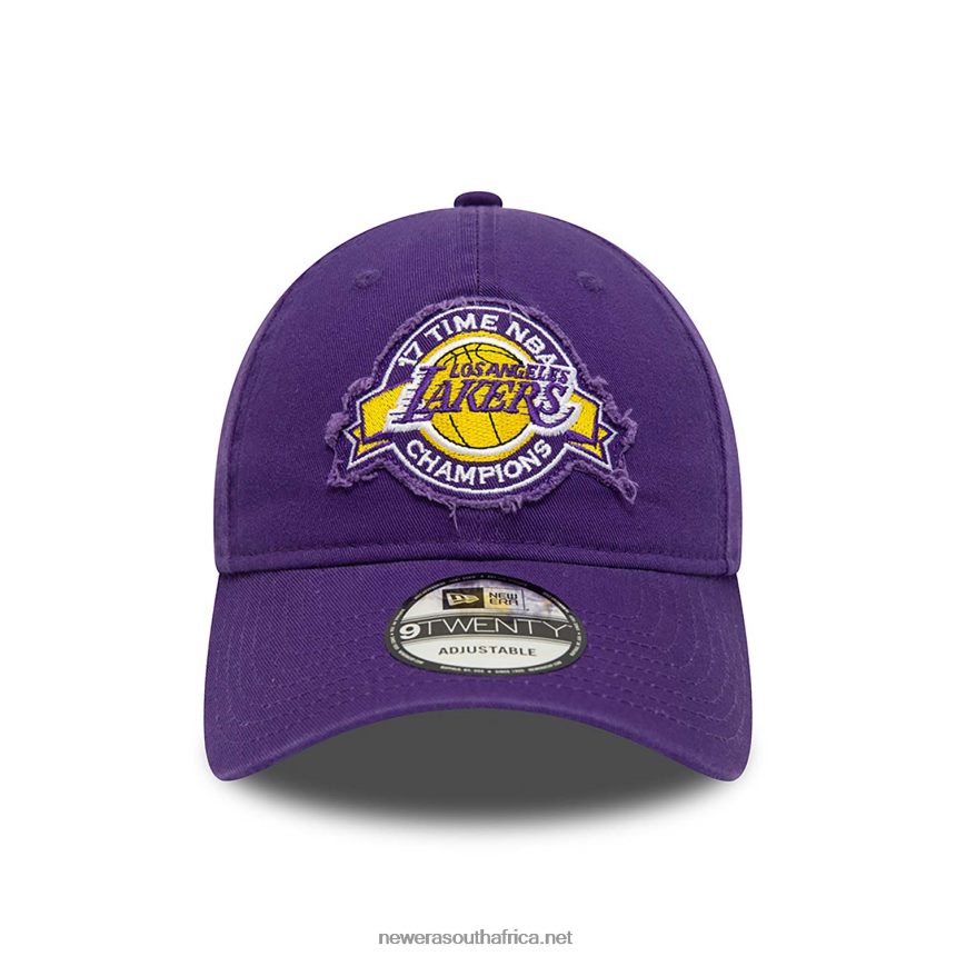 LA Lakers Wash Wordmark Purple 9TWENTY Adjustable Cap New Era TRBRBN2211