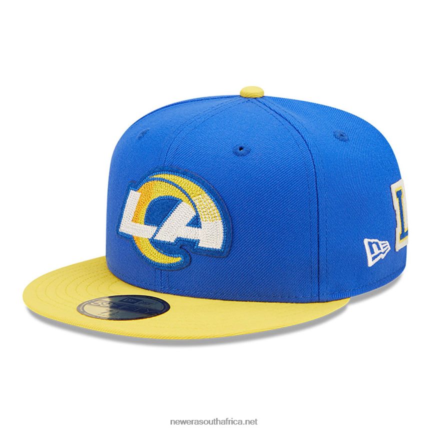 LA Rams NE Letterman Blue 59FIFTY Fitted Cap New Era TRBRBN827