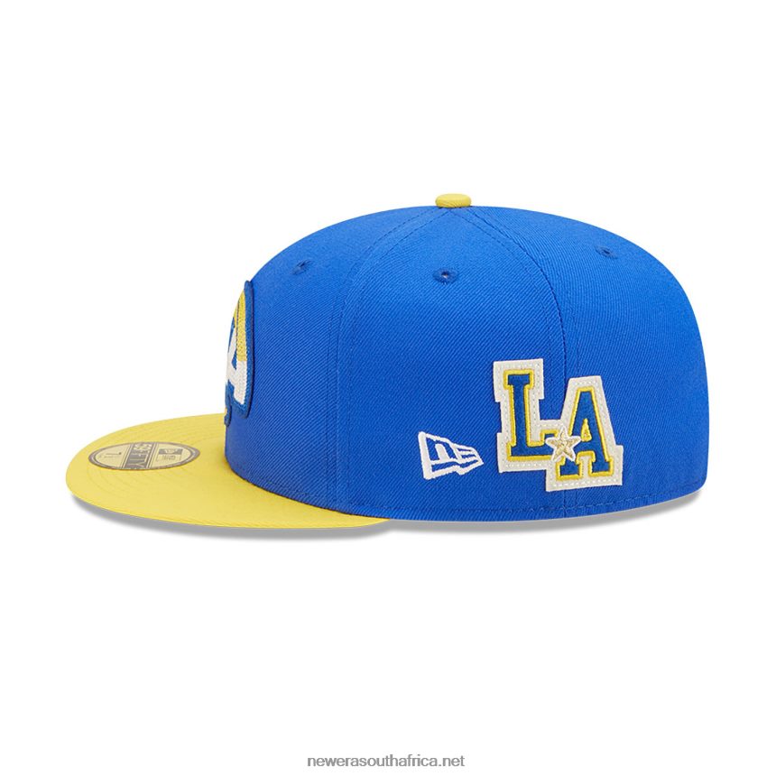 LA Rams NE Letterman Blue 59FIFTY Fitted Cap New Era TRBRBN827