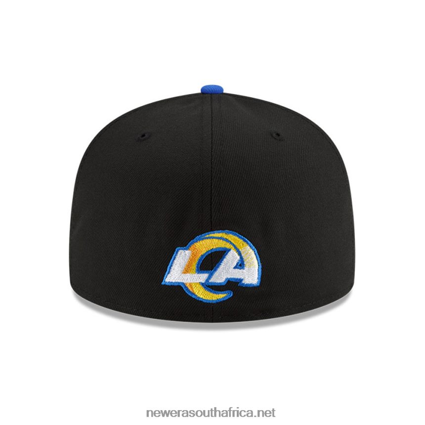 LA Rams NFL Draft Black 59FIFTY Fitted Cap New Era TRBRBN59
