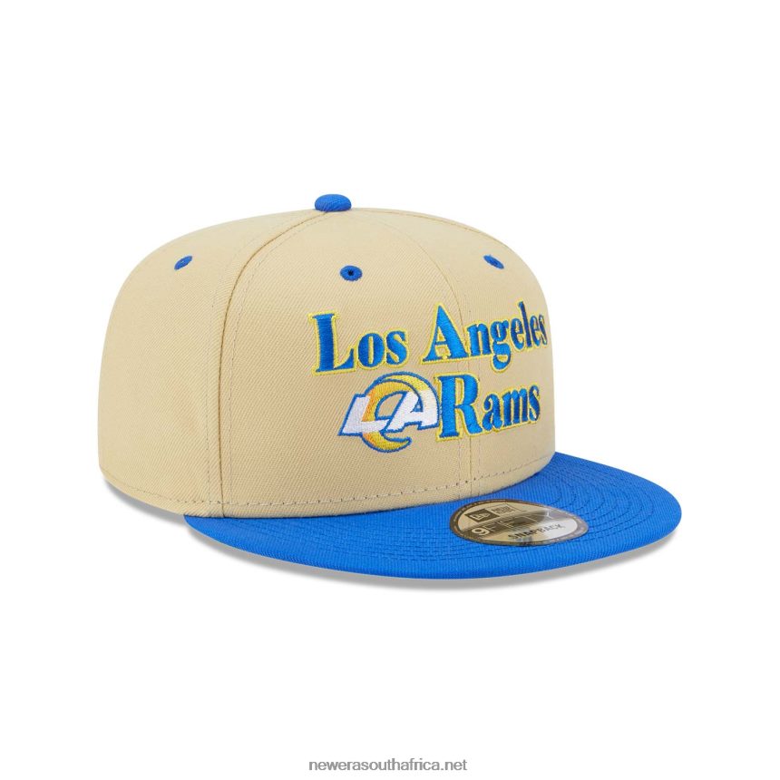 LA Rams NFL Retro Cream 9FIFTY Snapback Cap New Era TRBRBN2115