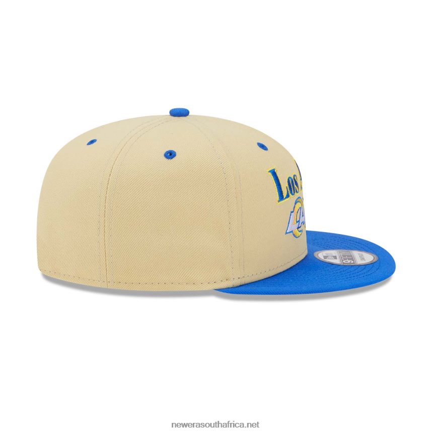 LA Rams NFL Retro Cream 9FIFTY Snapback Cap New Era TRBRBN2115