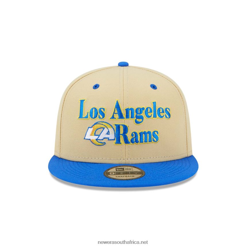 LA Rams NFL Retro Cream 9FIFTY Snapback Cap New Era TRBRBN2115