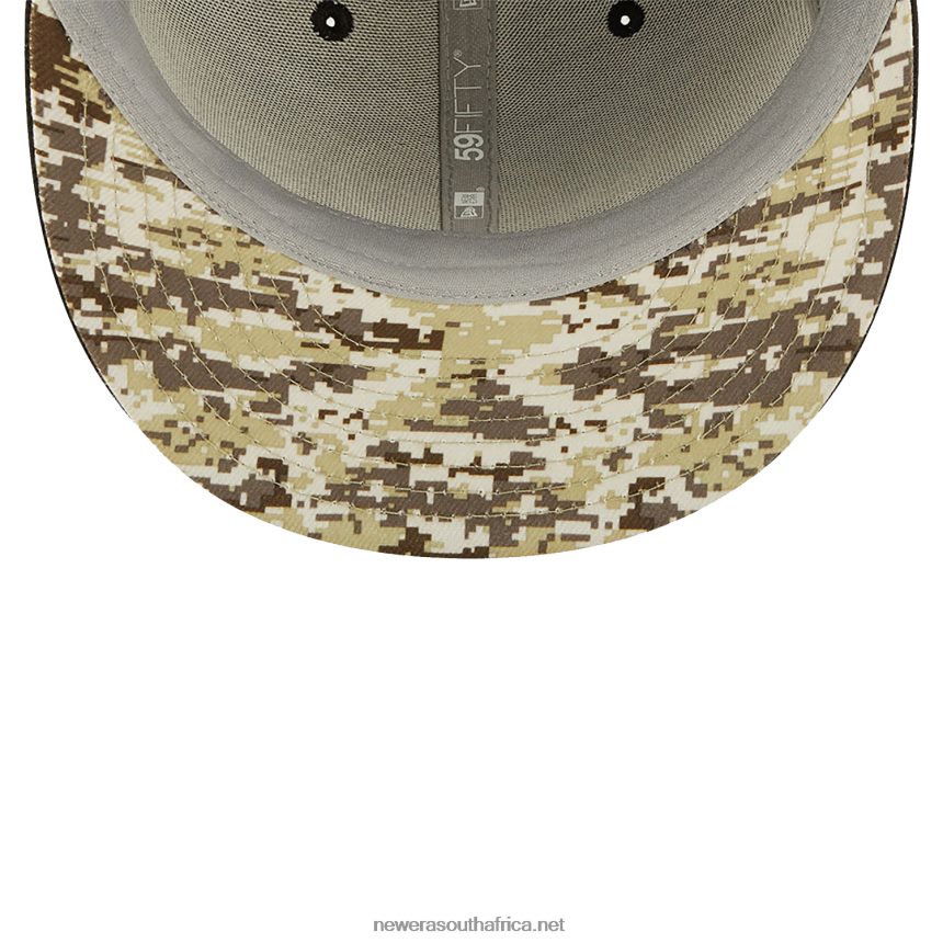 LA Rams NFL Salute to Service Black 59FIFTY Fitted Cap New Era TRBRBN1121