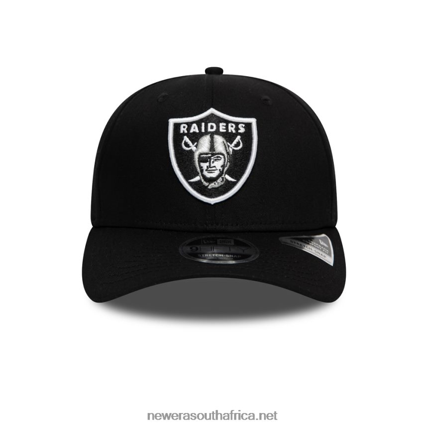 Las Vegas Raiders Black 9FIFTY Stretch Snap Cap New Era TRBRBN1905