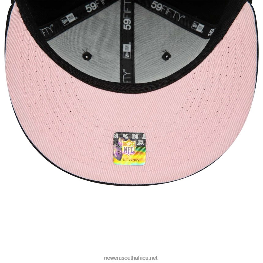 Las Vegas Raiders Chain Stitch Heart Black 59FIFTY Fitted Cap New Era TRBRBN473