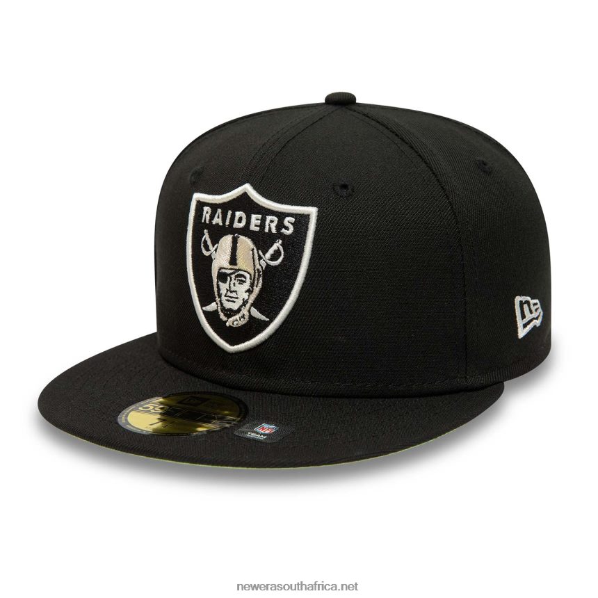 Las Vegas Raiders Citrus Pop Black 59FIFTY Fitted Cap New Era TRBRBN463