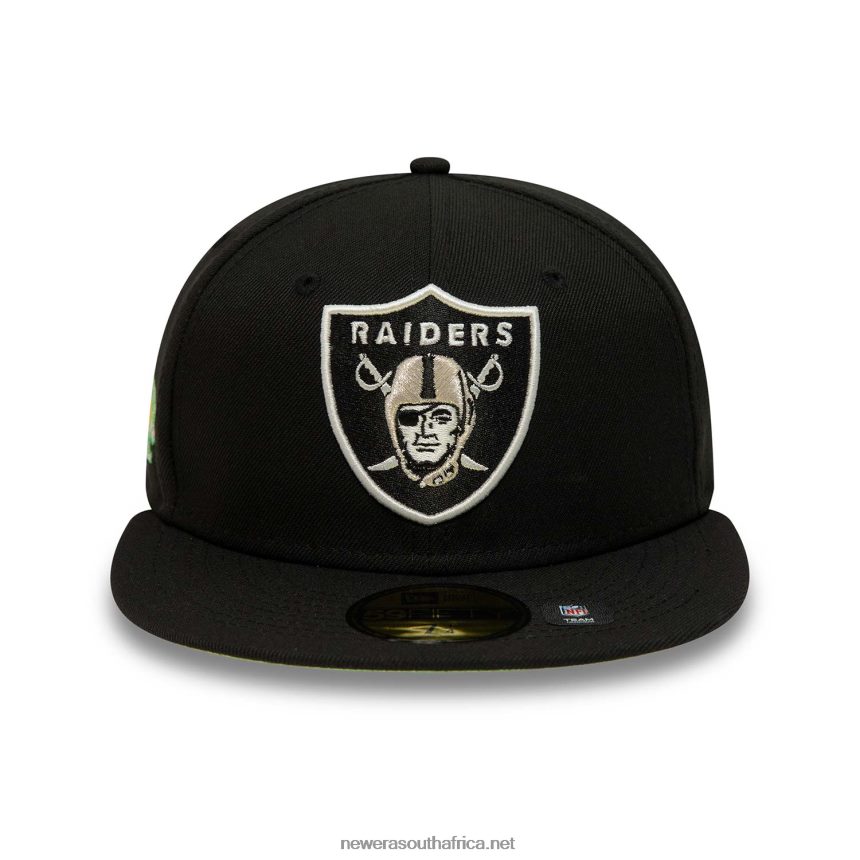 Las Vegas Raiders Citrus Pop Black 59FIFTY Fitted Cap New Era TRBRBN463