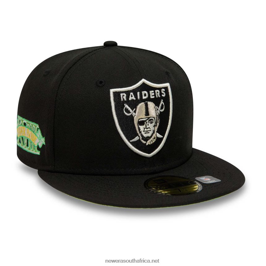 Las Vegas Raiders Citrus Pop Black 59FIFTY Fitted Cap New Era TRBRBN463