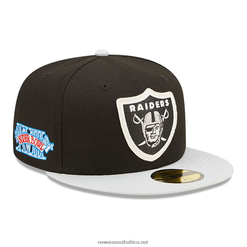 Las Vegas Raiders NE Letterman Black 59FIFTY Fitted Cap New Era TRBRBN768