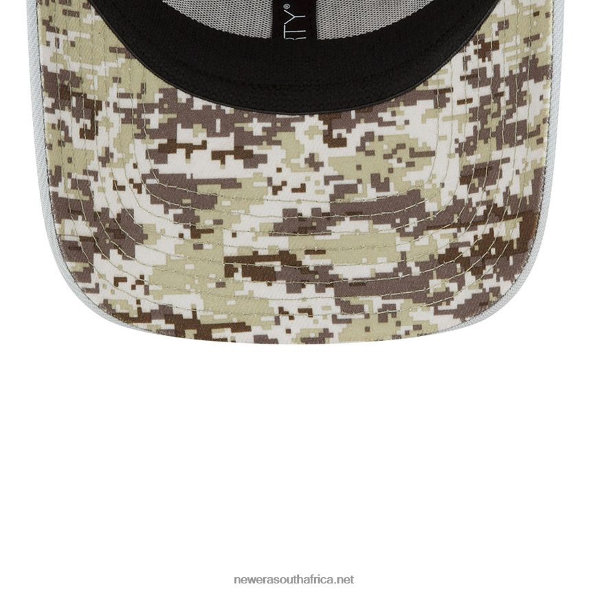 Las Vegas Raiders NFL Salute to Service Black 39THIRTY Stretch Fit Cap New Era TRBRBN2163