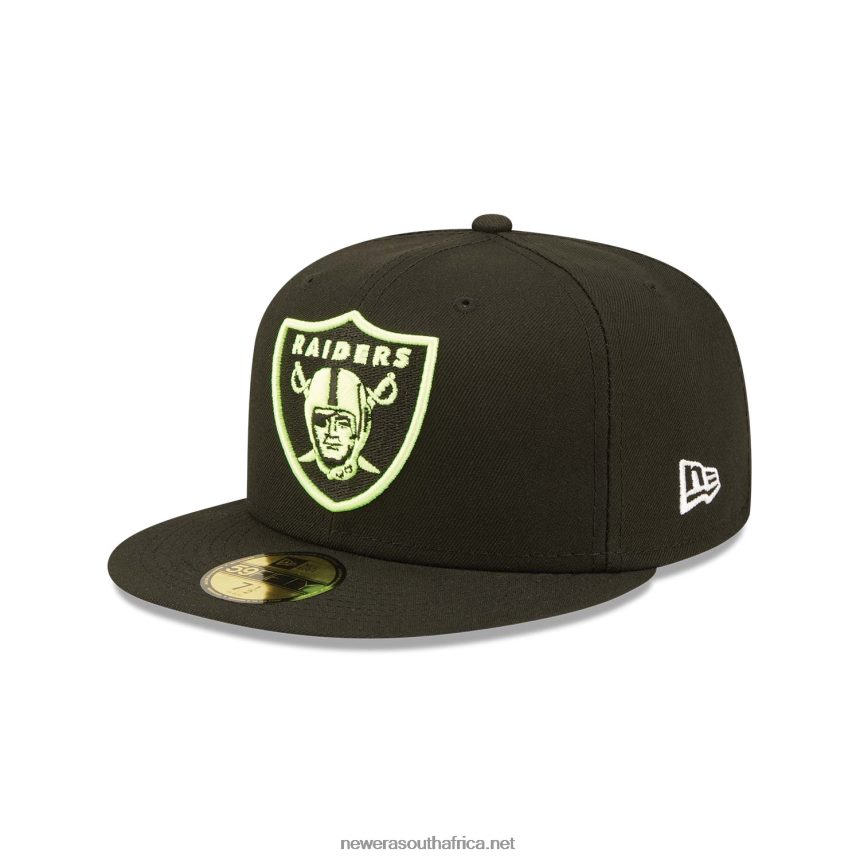Las Vegas Raiders Summer Pop Black 59FIFTY Fitted Cap New Era TRBRBN1151