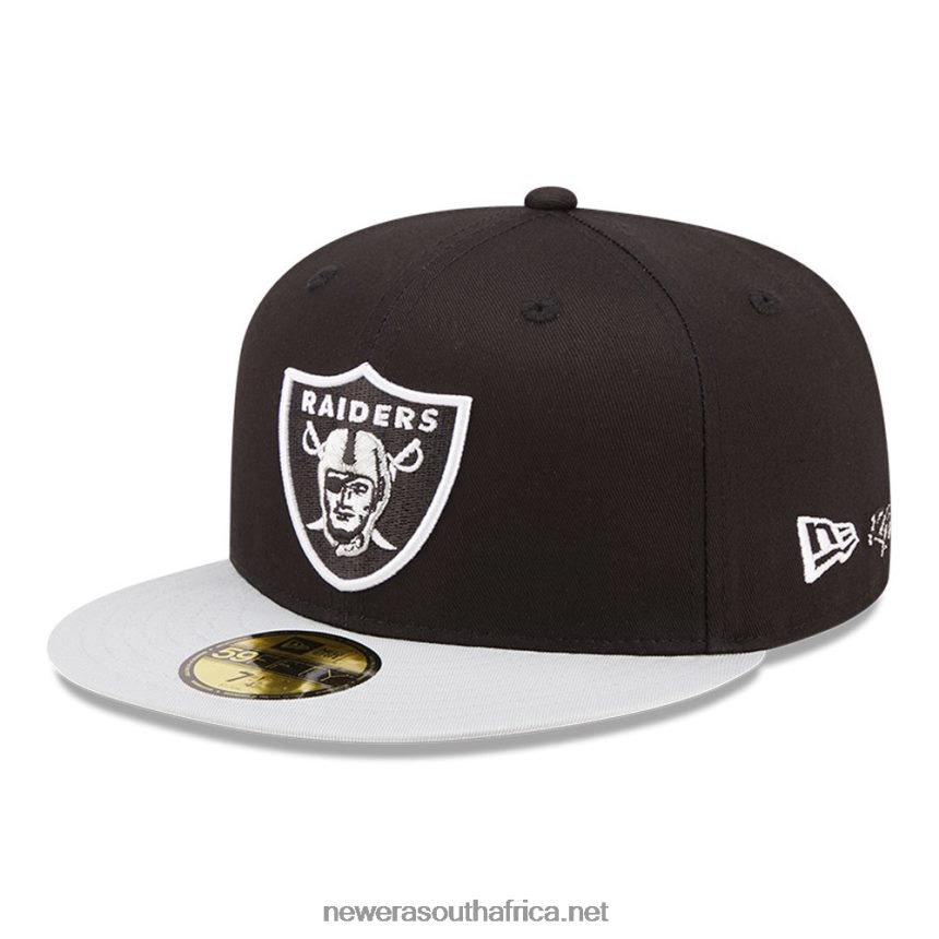 Las Vegas Raiders Team City Patch Black 59FIFTY Fitted Cap New Era TRBRBN414