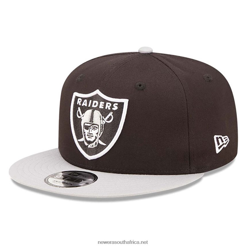 Las Vegas Raiders Team Patch Black 9FIFTY Snapback Cap New Era TRBRBN2098