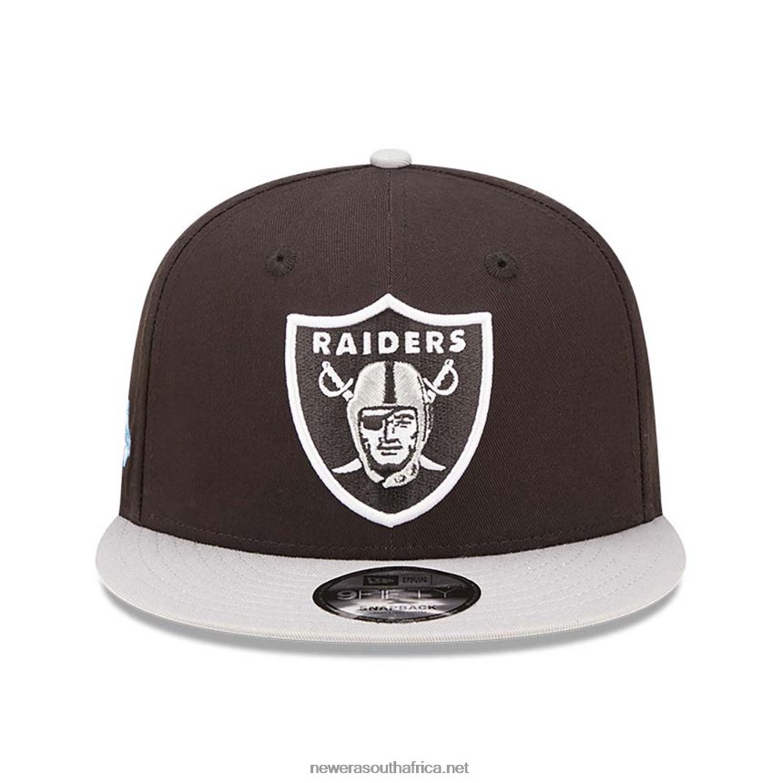 Las Vegas Raiders Team Patch Black 9FIFTY Snapback Cap New Era TRBRBN2098