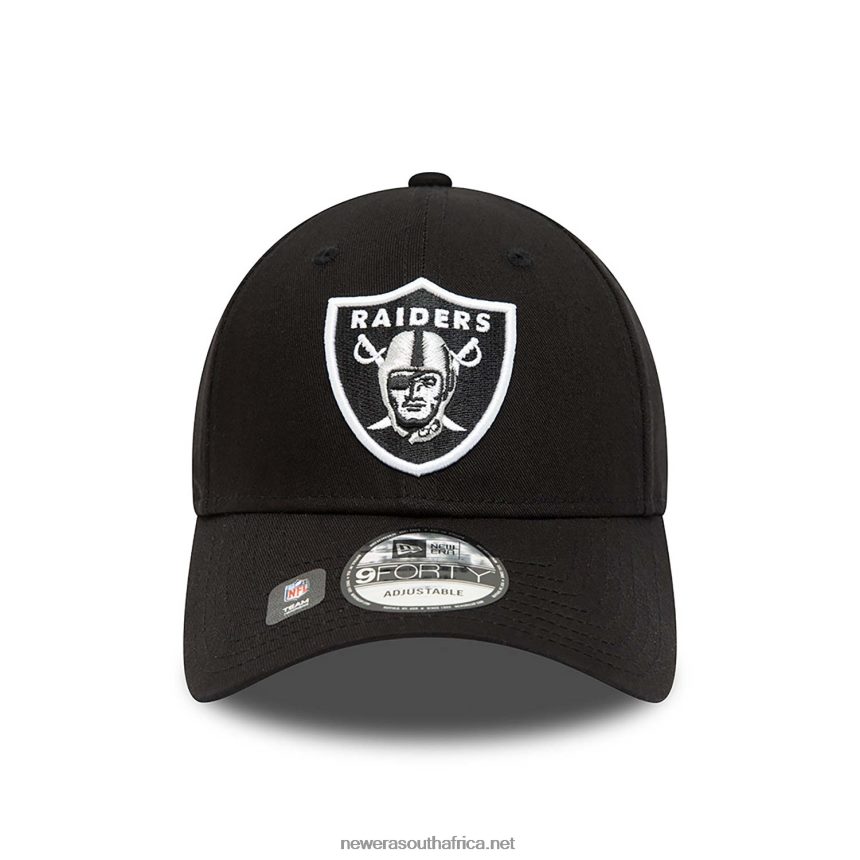 Las Vegas Raiders Team Side Patch Black 9FORTY Adjustable Cap New Era TRBRBN1778