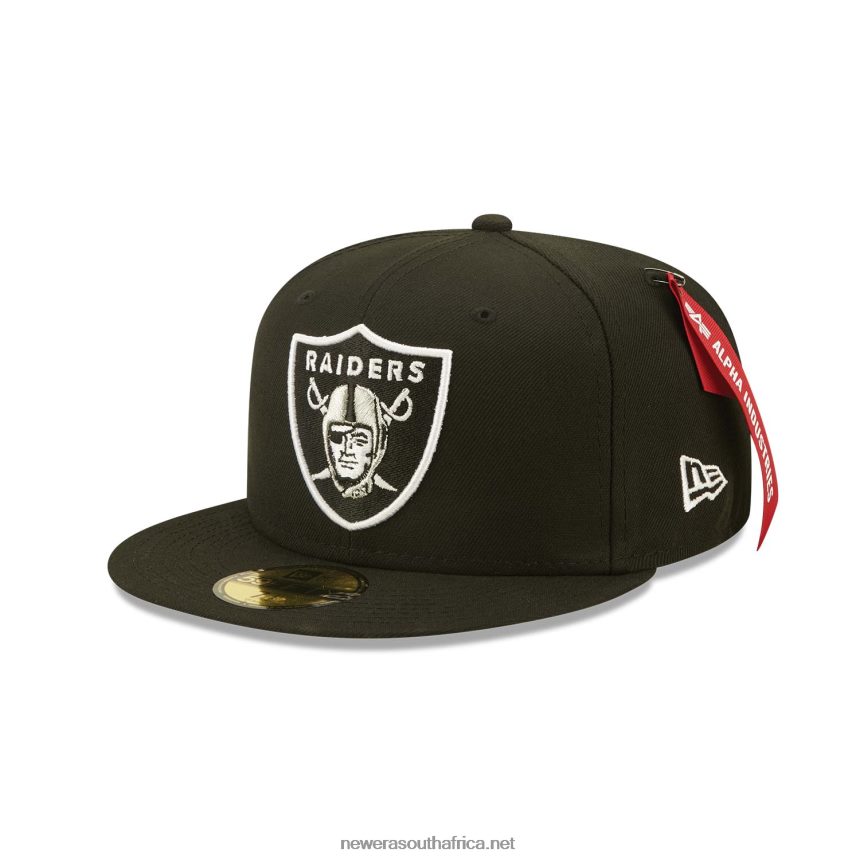Las Vegas Raiders x Alpha Industries Black 59FIFTY Fitted Cap New Era TRBRBN424