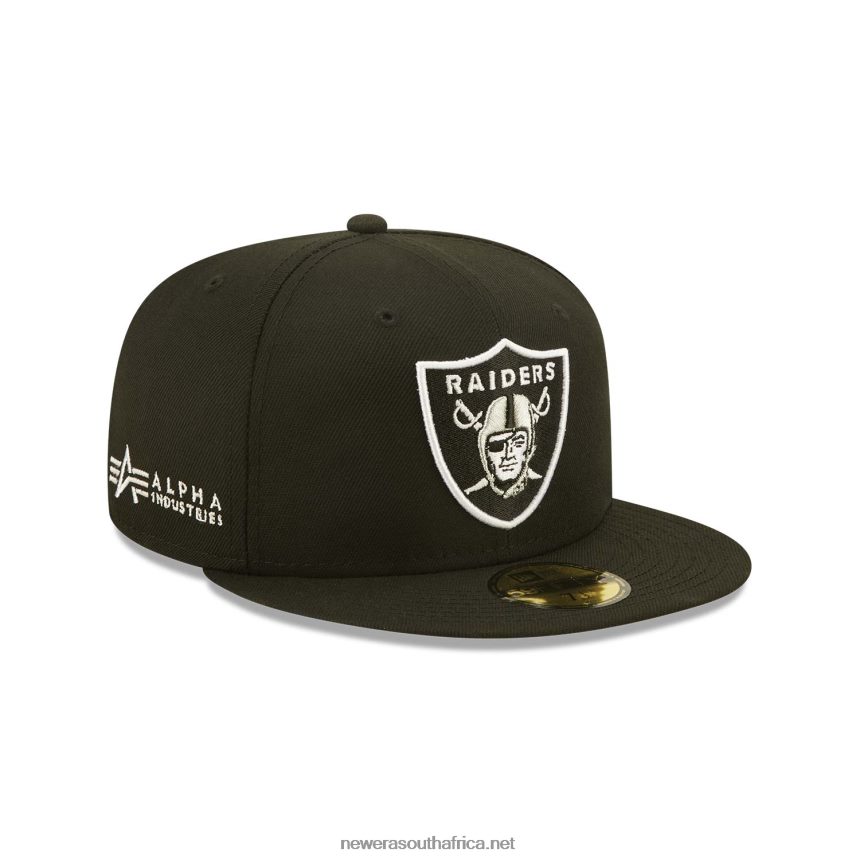 Las Vegas Raiders x Alpha Industries Black 59FIFTY Fitted Cap New Era TRBRBN424