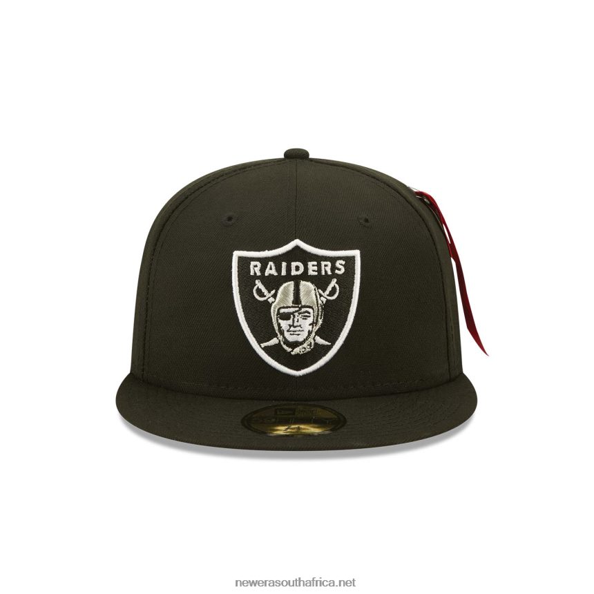 Las Vegas Raiders x Alpha Industries Black 59FIFTY Fitted Cap New Era TRBRBN424