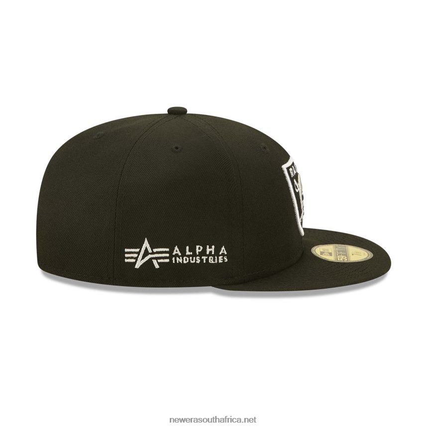 Las Vegas Raiders x Alpha Industries Black 59FIFTY Fitted Cap New Era TRBRBN424