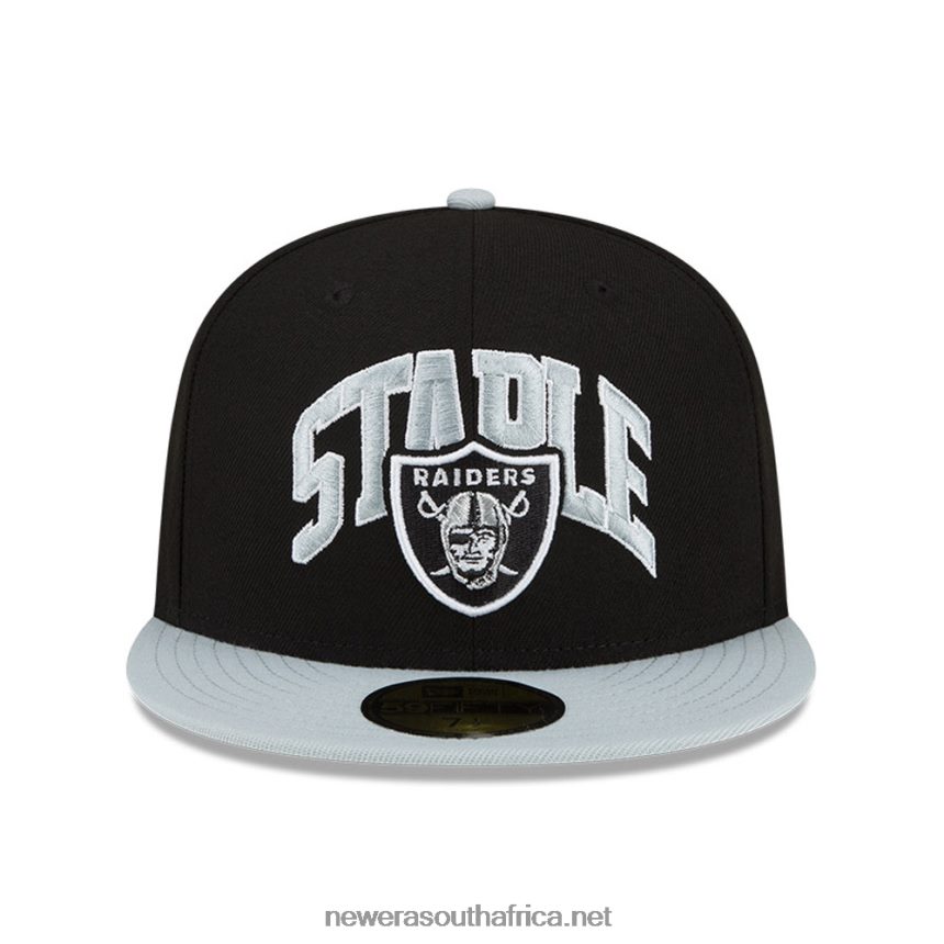 Las Vegas Raiders x Staple Black 59FIFTY Fitted Cap New Era TRBRBN237