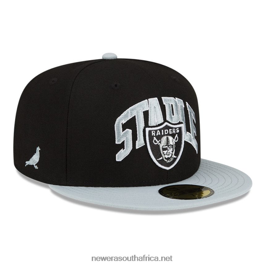 Las Vegas Raiders x Staple Black 59FIFTY Fitted Cap New Era TRBRBN237