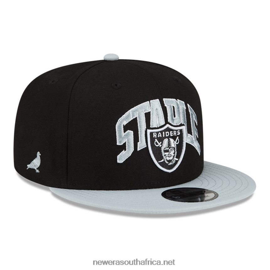 Las Vegas Raiders x Staple Black 9FIFTY Snapback Cap New Era TRBRBN2014