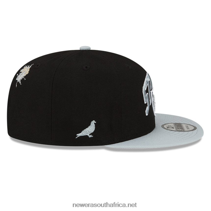 Las Vegas Raiders x Staple Black 9FIFTY Snapback Cap New Era TRBRBN2014