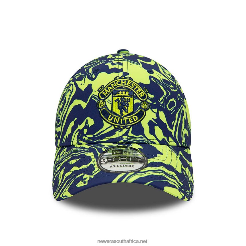 Manchester United FC All Over Print Dark Blue 9FORTY Adjustable Cap New Era TRBRBN1698