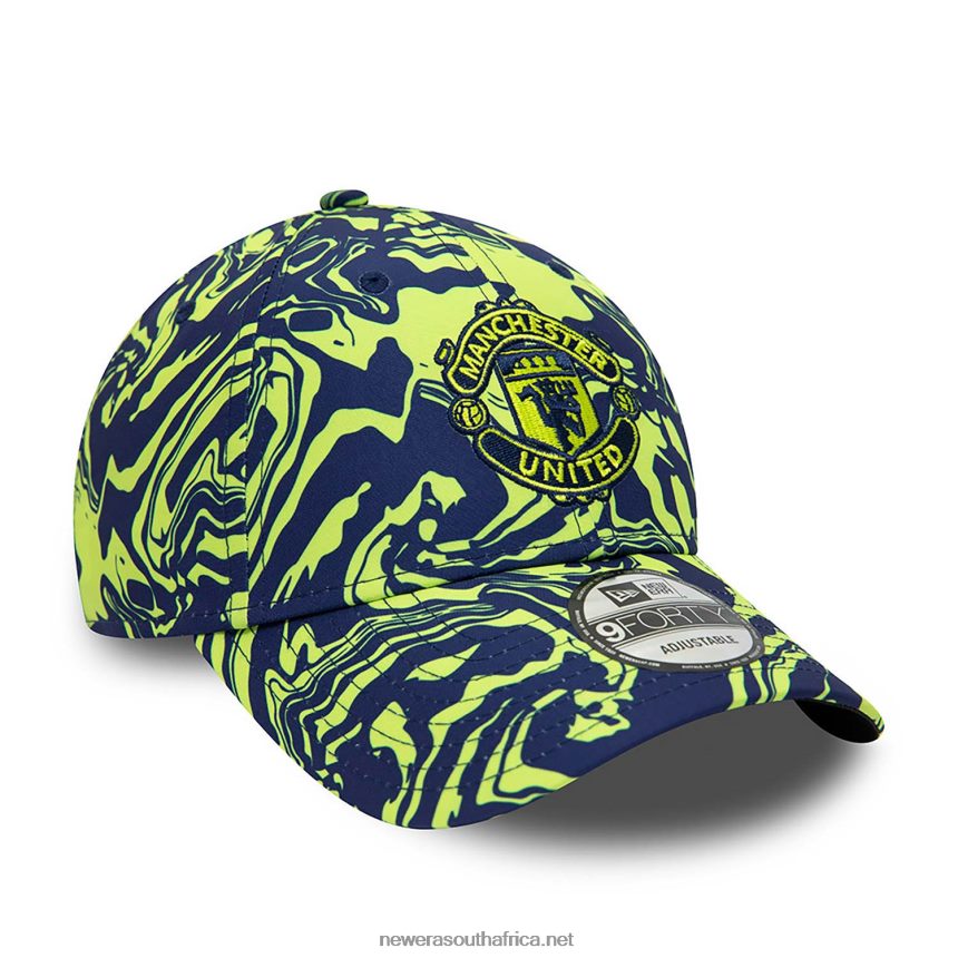 Manchester United FC All Over Print Dark Blue 9FORTY Adjustable Cap New Era TRBRBN1698