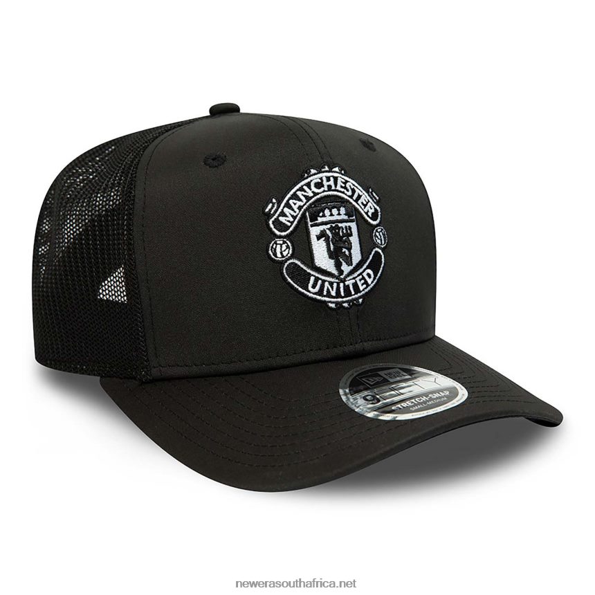 Manchester United FC Tonal Black 9FIFTY Stretch-Snap Cap New Era TRBRBN2006
