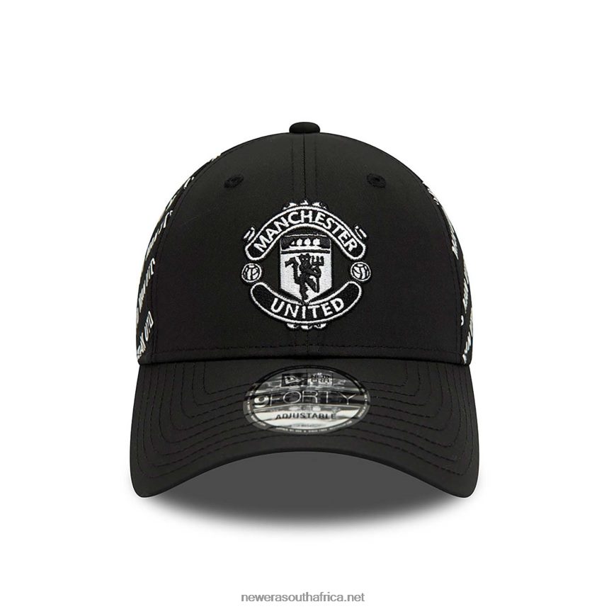 Manchester United FC Tonal Black 9FORTY Adjustable Cap New Era TRBRBN1780
