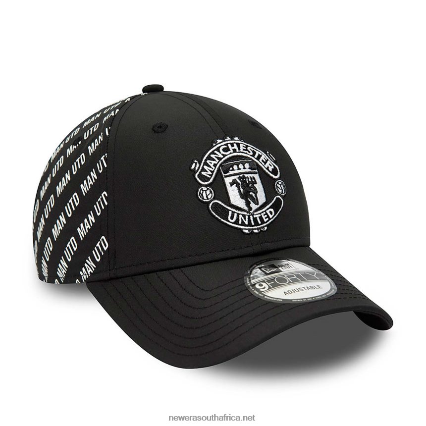Manchester United FC Tonal Black 9FORTY Adjustable Cap New Era TRBRBN1780