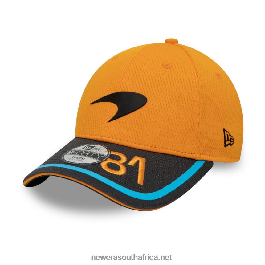 McLaren Oscar Piastri Kids Orange 9FORTY Adjustable Cap New Era TRBRBN1631